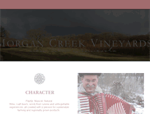 Tablet Screenshot of morgancreekvineyards.com